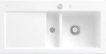 Villeroy & Boch Subway 60 rechts stone white + Excenterbet&auml;tigung + Lochbohrungen