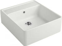 Villeroy & Boch Sp&uuml;lstein Einzelbecken, Ablaufgarnitur mit Handbet&auml;tigung,