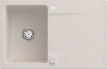 Villeroy & Boch Siluet Einbauspüle 333402KR mit Ablaufgarnitur und Exzenterbetätigung, Crema
