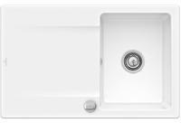 Villeroy & Boch Siluet Einbauspüle 333402KG mit Ablaufgarnitur und Exzenterbetätigung, Snow White
