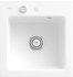Becken mittig, grau, mit Exzenterbetätigung, stone: Villeroy & Boch Subway 45 XS