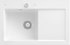 Becken links, grau, mit Exzenterbetätigung, stone: Villeroy & Boch Subway 45