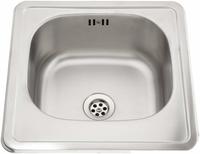 Einzelbecken-edelstahlsp&uuml;le, Satiniert, Zmu 0100