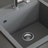 Bergström Granit Spüle Küchenspüle Einbauspüle Spülbecken 490x500mm Grau