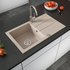 Bergström Spüle Küchenspüle Einbauspüle Spülbecken Granit Beige 440x760mm