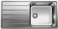 Lemis Xl 6 - Sp&uuml;le, 100x50 Cm, Geb&uuml;rsteter Edelstahl 523034 - Blanco