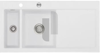 SystemCeram Mera 100 Becken links satin Exzenterbet&auml;tigung (507702-20)