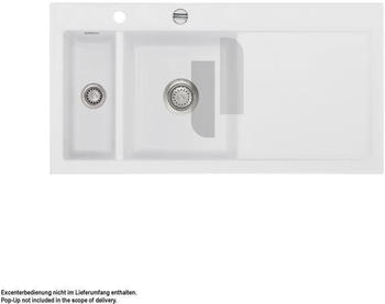 SystemCeram Mera 100 Becken links satin Handbet&auml;tigung (507701-20)