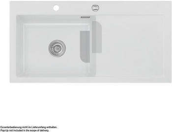 SystemCeram Mera 100 SL Becken links satin Handbetätigung (506501-20)