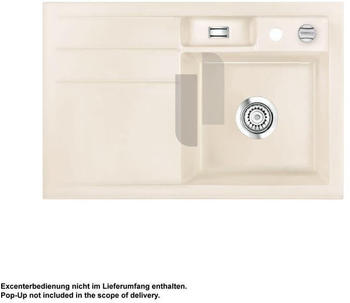 SystemCeram Bela 78 F Becken rechts magnolie Handbet&auml;tigung (551801-10)