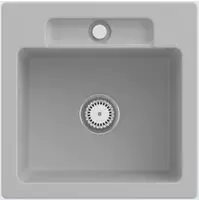 Villeroy & Boch Einbausp&uuml;le Siluet 50 S 510x510mm Ablgarn. aus TitanCeram Steam