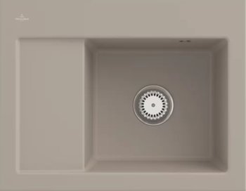 Villeroy & Boch Subway 45 Compact Becken rechts Almond Handbetätigung (331301AM)