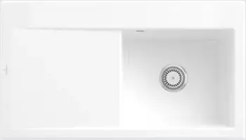 Villeroy & Boch Subway Style 50 Becken rechts weiß alpin Handbetätigung (335101R1)