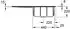 Villeroy & Boch Subway Style 50 Becken rechts almond Handbetätigung (335101AM)