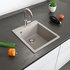 Bergström Granit Spüle Küchenspüle Einbauspüle Spülbecken 425x500mm Beige