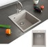 Bergström Granit Spüle Küchenspüle Einbauspüle Spülbecken 425x500mm Beige