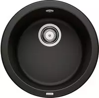 Blanco Rondo - Silgranitsp&uuml;le, Durchmesser 45 Cm, Schwarz 525959