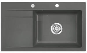 SystemCeram Stema 86 SL/ F Becken rechts lava Exzenterbet&auml;tigung (551002-80)