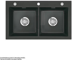 SystemCeram Mera Twin schiefer Handbet&auml;tigung (506201-85)