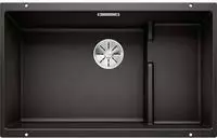 Subline 700 - Silgranitsp&uuml;le, 73x46 Cm, Mit Zubeh&ouml;r, Schwarz 526003 - Blanco