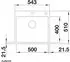 Blanco Subline-500-IF/A SteelFrame schwarz (525999)