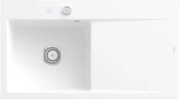 Villeroy & Boch Subway Style 50 Becken links stone white Exzenterbet&auml;tigung (335202RW)