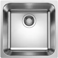 Supra 400 - Sp&uuml;le, 44x44 Cm, Geb&uuml;rsteter Edelstahl 526350 - Blanco