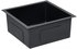 vidaXL Handmade Kitchen Sink Stainless Steel 44 x 44 x 20 cm Black