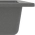 vidaXL Küchenspüle mit Überlauf Oval Granit grau (147102)