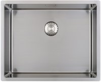 3d-sp&uuml;le Capp40r10 Edelstahl Sp&uuml;lbecken - Integral-siebkorb&uuml;berlaufventil -