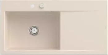Villeroy & Boch Subway Style 60 Becken links ivory Exzenterbetätigung (336202FU)
