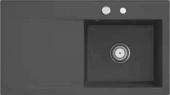 Villeroy & Boch Subway Style 50 Becken rechts graphite Exzenterbetätigung (335102i4)