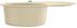 vidaXL Granitspüle Einzelbecken oval beige