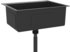 vidaXL Handgemachte Einbauspüle Edelstahl 55 x 44 x 20 cm schwarz (51511)