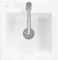 Villeroy & Boch Subway 50 S FLAT fl&auml;chenb&uuml;ndige Sp&uuml;le, Ablaufgarnitur mit