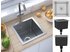 vidaXL Kitchen Sink Stainless Steel 30 x 30 x 20 cm silver (51498)