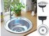 vidaXL Kitchen Sink with Strainer and Trap Stainless Steel (145071)