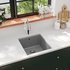 vidaXL Granitspüle Einzelbecken 42 cm