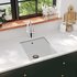 vidaXL Granitspüle Einzelbecken 42 cm