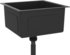 vidaXL Handmade Kitchen Sink Stainless Steel (51500) black
