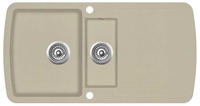 vidaXL Granitsp&uuml;le Doppelbecken Beige