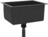 vidaXL Handmade Kitchen Sink Stainless Steel 44 x 34 x 20 cm black (51507)
