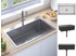 vidaXL Kitchen sink stainless steel 70 x 44 x 20 cm silver (51514)