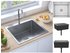vidaXL Handmade kitchen sink stainless steel 53 x 50 x 20 cm silver (51508)