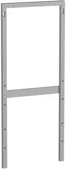 Geberit Monolith Distanzrahmen f&uuml;r Wasseranschluss hinten mittig, Aluminium poliert (131.011.00.1)