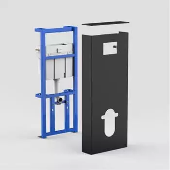 Sanit INEO SOLO Sanitärmodul Wand-WC schwarz (90.730.00..0008)