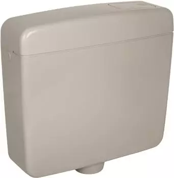 Calmwaters Elements Aufputz-Sp&uuml;lkasten grau, Sp&uuml;l-Stopp-Funktion, 6-9 Liter (29HB2717)