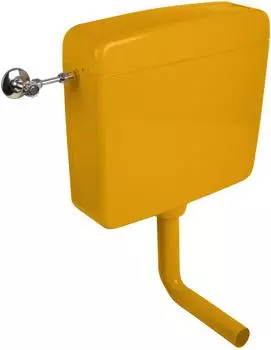 Calmwaters Elements Aufputz-Sp&uuml;lkasten curry-gelb, Sp&uuml;l-Stopp, 6-9L (29HB2729)