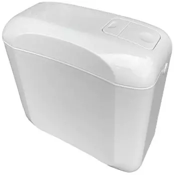 BELVIT Zaffiro Aufsatzsp&uuml;lkasten wei&szlig;, 2-Wege-Sp&uuml;lung 3/6L (ZAF0101)