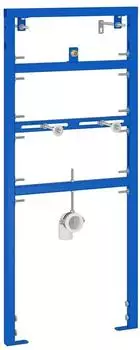 vidaXL Wandhalterung f&uuml;r Urinalsystem Stahl blau 50x3x112cm (4106574)